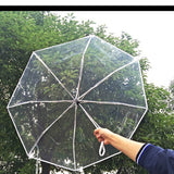 TD® Parapluie coupe-vent pliable Parapluie transparent de haute qualité Parapluie ensoleillé extérieur 3 fois