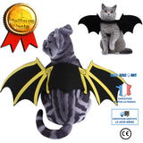 TD® Halloween decoration pet Halloween Poitrine et Dos Chien Costume Chat Imprimé Ailes de Chauve-Souris