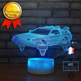 TD® Lampe optique poser décoratif tactile 7 couleurs illusion optique - modèle voiture - faible consommation câble USB ou 3 piles AA