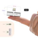 TD® Adaptateur ecouteur chargeur IPhone Mini-Jack 2 en 1 Splitter Casque Jack lightning AUX usb Convertisseur oreillette Audio télép