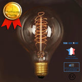 TD® Ampoule E27 Edison Incandescent 40W 220V G80 Retro Ampoule rétro couleur douce