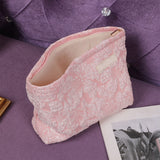 TD® Sac cosmétique de voyage rose en relief voyage d'affaires grande capacité pochette Portable sac cosmétique léger sac en toile