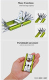 TD® Trousse d'outils de vélo ensemble bicyclette réparation multifonction kit patch leviers de pneu fixation entretien maintenance