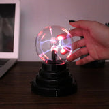 TD® Lampe Ionique en Boule de Cristal luminescente pour décoration et purifier l’atmosphère  chambre bureau ambiance tamisée éclairs