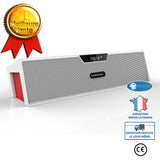 INN® Enceinte portable Bluetooth - sans fil 10W - multi interfaces Haut-parleur stéréo sans fil Bluetooth Blanc/Rouge