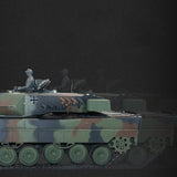 TD® Modèle de char télécommandé 2.4G 1:16 allemand Leopard 2A6 bataille infrarouge peut fumer grande simulation vitesse variable