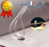 TD® Lampe de lecture pour livre au lit rechargeable led enfant avec pince marque page creative mini portable oeil lumineux lumière