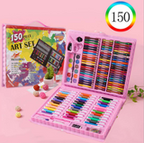 Ensemble de peinture 150 pièces ensemble enfants art peinture aquarelle stylo enfants crayons cadeaux pastels à l'huile pince
