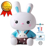 Lapin tirelire maternelle enfants à la main bricolage Graffiti peint blanc embryon poupée anniversaire cadeau vinyle Anti-chu