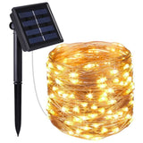 TD® Guirlande lumineuse LED 5-10-20-30-40-50M guirlande lumineuse solaire guirlande fil de cui - Modèle: Purple 3M 30LED