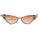 TD® Lunettes de soleil ，Conception de petites montures pour femmes ，Clarté visuelle， Mode ，Décoration du pare-soleil Lunettes de cha