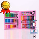 Ensemble de peinture 150 pièces ensemble enfants art peinture aquarelle stylo enfants crayons cadeaux pastels à l'huile pince