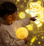 TD® Lampe de lune 3D veilleuse 3D lampe de projection de lune clair de lune enfants éclairage lampe de nuit pour la décoration