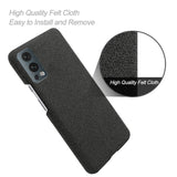 TD® Pour OnePlus nord 2 étui de téléphone portable texture de tissu housse de protection étui de protection incassable