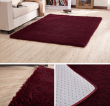 TD® Tapis de sol en laine de soie couleur unie tapis de sol chambre salon salle de bain tapis d'entrée