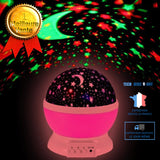 TD® Veilleuse projecteur de ciel ABS 4 piles AAA projection de ciel décoration intérieur de nuit LED économie d'énergie projection