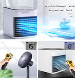 TD® USB Mini Air Cooler Réfrigération Accueil Bureau Ventilateur De Refroidissement Portable Mobile Humidification Fan