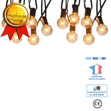 TD® Guirlande Lumineuse 25 Ampoules, Guirlande lumineuse LED à Piles Petites Boules Blanc Chaud Décoration pour Fête Noël Mariag