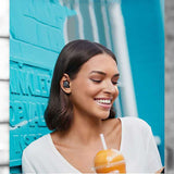 INN® Casque sans fil Oreillette Bluetooth intra-auriculaire, réduction du bruit, contrôle tactile, adapté au sport-bleu