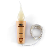 TD® Led flamme bougie bouteille en verre liège guirlande lumineuse Led fil d'argent fée guirlande de noël écla