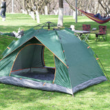TD® Tente extérieure camping 3-4 personnes double automatique à ressort à ouverture rapide camping tente de plage solaire anti-pluie