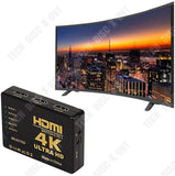 TD® 3D 4K 5 Port HDMI Switch Commutateur Répartiteur Splitter Hub - switch à 5 ports HDMI - convertisseur TV pour appareils