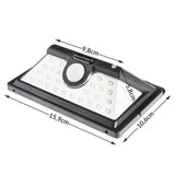 TD® Solaire Induction 34LED Corps Humain Induction Applique Murale Éclairage Extérieur Jardin Lumière Étanche LED Applique Murale