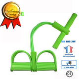 TD® 4 Tube en caoutchouc Fitness élastique abdominale maison gymnastique équipement de Sport tirer cord - Modèle: green