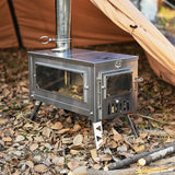 TD® Poêle à bois extérieur équipement de pique-nique portable fournitures de camping poêle pliant multifonctionnel poêle à pique-niq