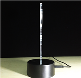 TD® Lampe de bureau LED 3D, 7 couleurs, stéréo, hologramme, vision acrylique, décoration, interrupteur tactile, veilleuse, cadeau en