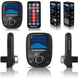 TD® Transmetteur FM Bluetooth puissance lecteur mp3 Voiture Mains Libres Musiques Adaptateur Radio sans Fil Kit
