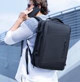 TD® 17 pouces sac à dos pour ordinateur portable imperméable sac USB recharge multi-couche espace voyage homme sac Anti-vol Mochila