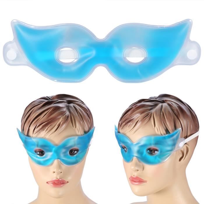 TD® Masque de sommeil lunette de glace masque yeux pour anti cerne soulage fatigue idéal relaxation sommeil avion bus voiture