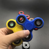 TD® Fidget Spinner Toy / Hand Spinner/ Tri-Spinner avec Perles Céramique/ Jouet Anti stress et  Anxiété. Bleu