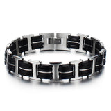 TD® Bracelet en fibre de carbone noir pour homme Bracelet en acier au titane de couleur primaire Cadeau d'anniversaire pour petit am