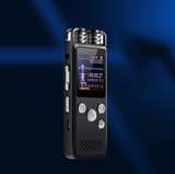 TD® Enregistreur vocal numérique réduction bruit dictaphone intelligent micro haut-parleur intégré USB rechargeable multifonctionnel