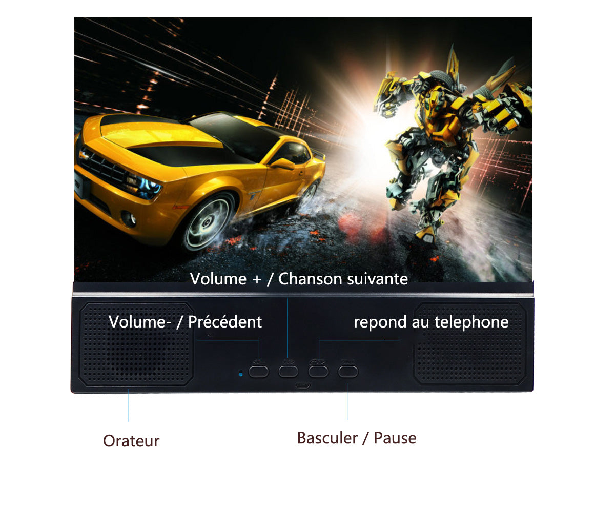 TD® 12 pouces écran du téléphone portable amplificateur connexion Bluetooth audio lentille haute définition radioprotection