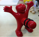 TD® Tire-Bouchon/Bouchon pour Vin Happy Man/ Ouvre-Bouteille Rouge en Forme de Bonhomme Heureux