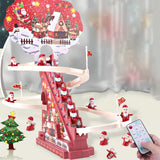 TD® Grande voie d'escalade d'escalier de Noël alimentée par USB, jouet d'escalier sonore et lumineux, cadeau de vacances de Noël