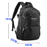 TD® Sac à Dos Sport avec Pliable Basketball Football Net Sac Skate-board Sac à Doc Ordinateur Portable avec Pris USB Noir
