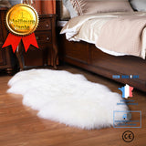 TD® Pure laine tapis chambre chevet couverture en peluche tapis de sol cheveux longs baie vitrée coussin canapé coussin antidérapant