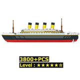 TD® Maquette bateau croisière building block grand Titanic Set 3800 mini blocs Pcs jouets bricolage puzzle 3D Jouet Éducatif Enfants