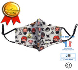 TD® Masque en tissu lavable hommes et femmes cadeau Harry Potter masques imprimés dessin animé mode tendance masque facial Poudlard