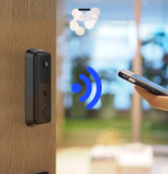 INN® Sonnette vidéo WiFi 1080P HD avec fonction transmission sans fil Surveillance temps réel du téléphone portable noir Vision noct