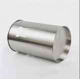 TD® PORTE-USTENSILES DE CUISINE DECORE - INOX DE QUALITE SUPERIEURE - HAUTEUR 18 CM - DIAMETRE 10 CM - PASSE AU LAVE-VAISSELLE