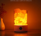TD® lampe en cristal de sel de l'himalaya de chevet de bureau lecture enfant led moderne sans fil fille enfant garçon veilleuse déco