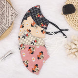 TD® Masque de coton réutilisable de bouche de couronne de motif de bande dessinée universelle de dame à la mode et lavable