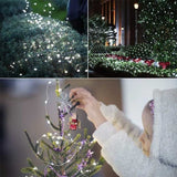 TD® Télécommande guirlande lumineuse étanche fil de cuivre guirlande lumineuse décoration de vacances 8 fonctions boîte de