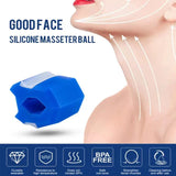 TD® Mâcher ballon d'entraînement visage cou formateur visage mise en forme ballon de fitness bleu silicone correcteur