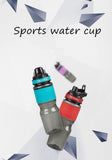 TD® Gourde Thermique de Sport/Bouteille de sport Silicone antidérapant/ Plastique tasse d'eau portable Fitness/Chaud et Froid